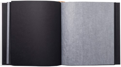 Fotoalbum Exacompta 29x32cm 60 zwarte pagina's Néo Déco wit-1