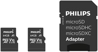 Geheugenkaart Philips micro SDXC Class 10 UHS-I U1 64GB 2 stuks-2