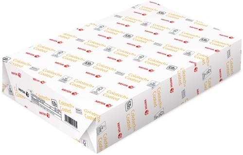 Laserpapier Xerox Colotech+ silk coated A4 130gr wit 500 vel