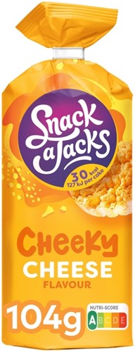 Rijstwafel Snack-a-Jacks cheese pak 104 gram