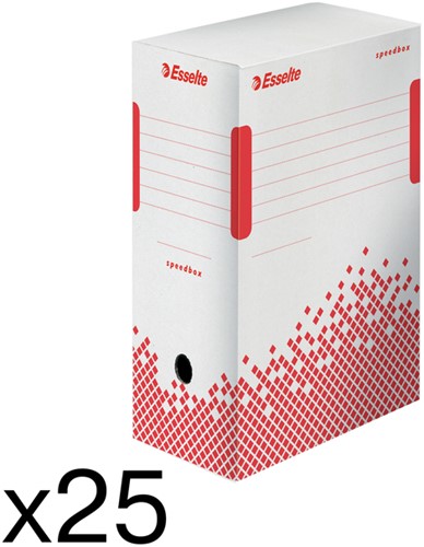 Archiefdoos Esselte Speedbox 150x250x350mm wit-2