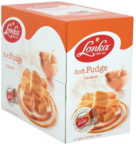 Nougat Lonka fudge caramel doos 214 stuks