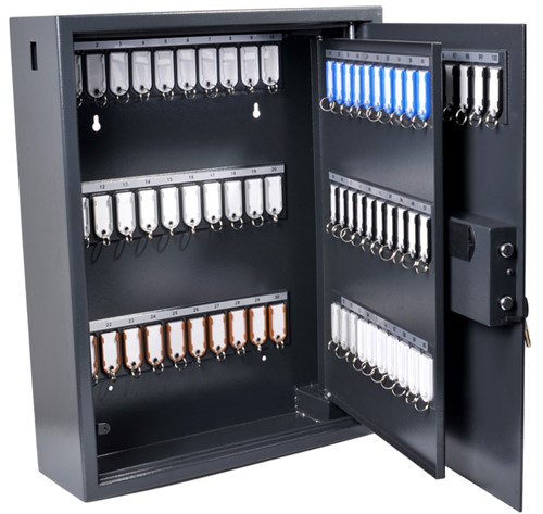 Sleutelkast Pavo High security Magnettag met fingerprintslot 100 haken 600x480x150mm-2