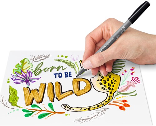 Fijnschrijver Staedtler PigmentArts Intens zwart-3