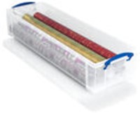 Opbergbox Really Useful 22 liter 800x255x155mm transparant wit-3