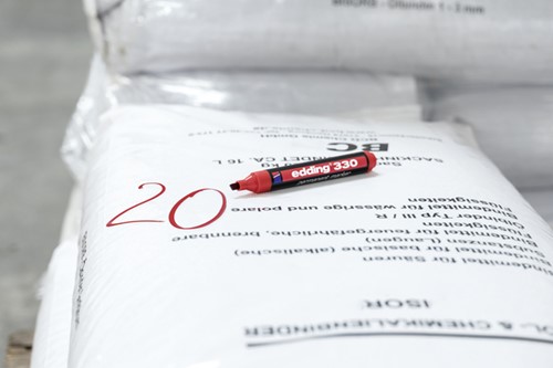 Viltstift edding 330 schuin 1.5-5mm rood-2