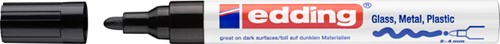 Paintmarker edding 750 op oliebasis 2-4mm creatief zwart