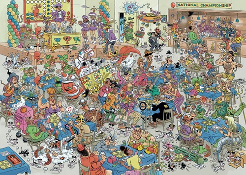 Puzzel Jan van Haasteren NK Mens Erger Je Niet 1000 stukjes-1