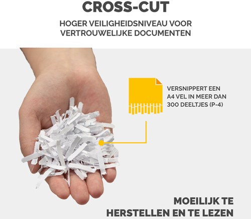 Papiervernietiger Fellowes Powershred 15C snippers 4x40mm wit-3