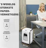 Papiervernietiger Fellowes Powershred 15C snippers 4x40mm wit-4