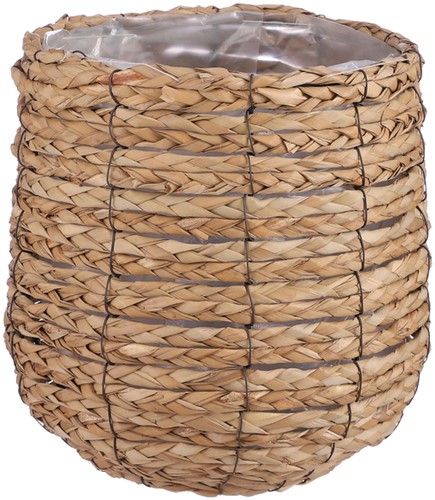 Plantenmand Mica Avalon zeegras rond 26x26cm lichtbruin