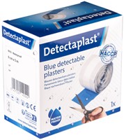Waterafstotende blauwe pleister Detectaplast 6cmx5m-3