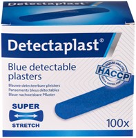 Elastische blauwe textielpleister Detectaplast 19x72mm 100 stuks-2