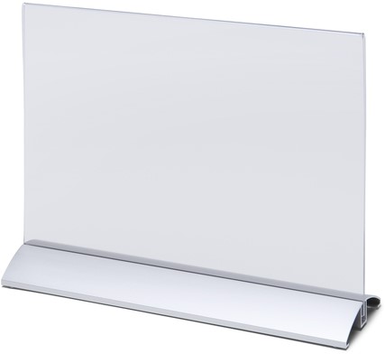 Menukaarthouder IEZZY liggend A4 aluminium voet