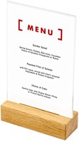 Menukaarthouder IEZZY tafeldisplay A6 hout-2