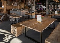 Menukaarthouder IEZZY T tafeldisplay A5 hout-3