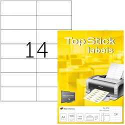 Etiket TopStick 105x42.3mm 1400 stuks