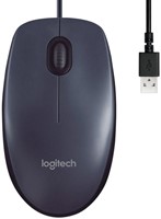Muis Logitech USB B100 zwart