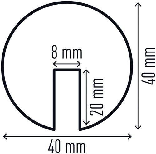 Beschermingsprofiel Durable E8R hoek 1m geel zwart-3