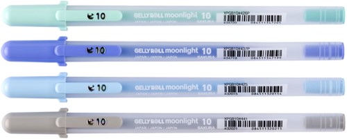 Gelschrijver Sakura Gelly Roll Moonlight 10 aurora set à 4 kleuren