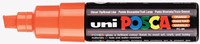 Paintmarker Uni POSCA PC8K breed schuin donker oranje
