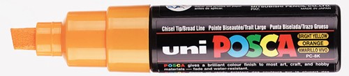 Paintmarker Uni POSCA PC8K breed schuin oranje