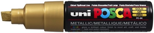 Paintmarker Uni POSCA PC8K breed schuin goud