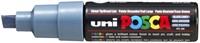 Paintmarker Uni POSCA PC8K breed schuin leisteengrijs