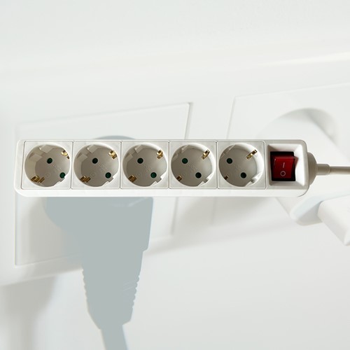 Stekkerdoos BRASQ  5 voudig 3 meter wit-5