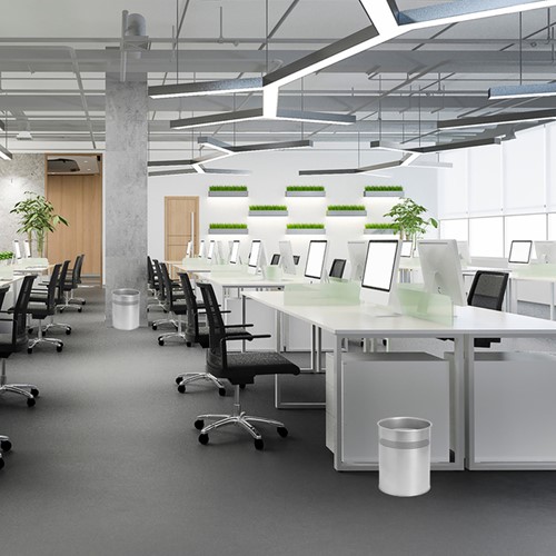 Papierbak BRASQ 15 liter zilver-3