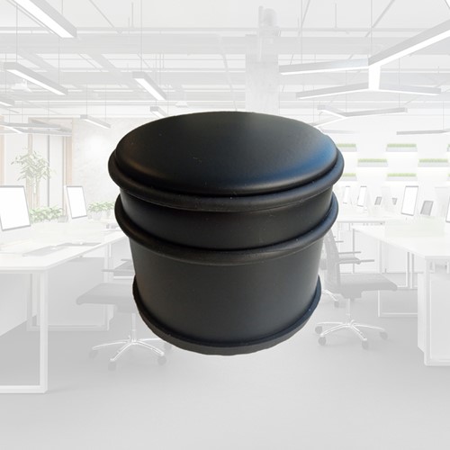 Deurstopper BRASQ  met rubberen ringen zwart-2