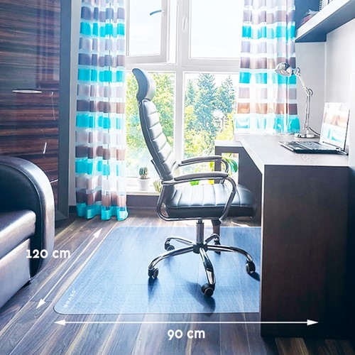 Stoelmat BRASQ PVC 90x120 voor harde vloer-3