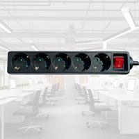 Stekkerdoos BRASQ  4 voudig 3 meter zwart-4