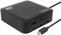 Dockingstation ACT USB-C Dual Monitor met Power Delivery