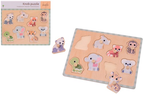 Jouéco The Wildies Family knopjespuzzel