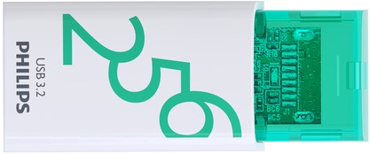 USB stick 3.2 Philips Click USB-C 256GB groen-1