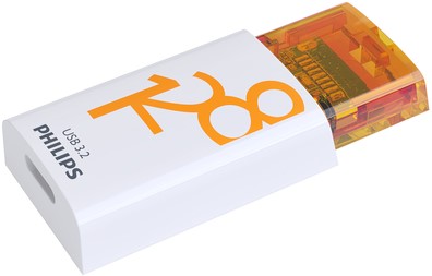 USB stick 3.2 Philips Click USB-C 128GB oranje-3