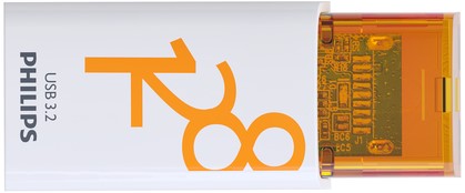 USB stick 3.2 Philips Click USB-C 128GB oranje-2