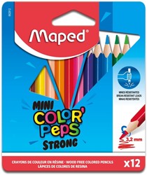 Kleurpotlood Maped Color'Peps Mini Strong set à 12 kleuren
