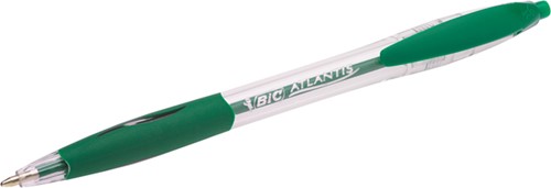 Balpen Bic Atlantis classic grip clic medium groen