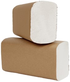 Handdoek Cleaninq i-vouw 2-laags 205x240mm 25x150vel wit-2