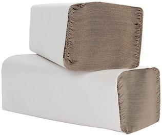 Handdoek Cleaninq H3 z-vouw 1-laags 250x230mm 20x250 vel naturel-2