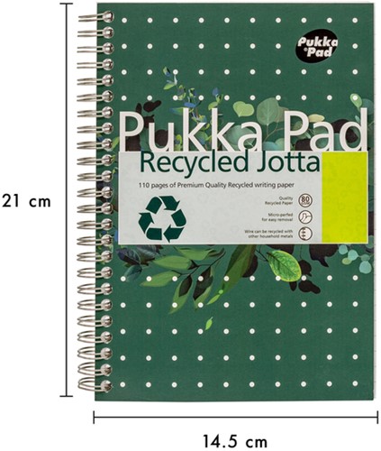 Notitieboek Pukka Pad Jotta A5 lijn 110 pagina's 80gr groen-3