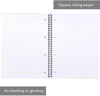 Collegeblok Pukka Pad Jotta A4 ruit 5x5mm 4-gaats 200 pagina's 80gr groen-2