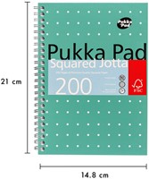 Notitieboek Pukka Pad Jotta A5 ruit 5x5mm 200 pagina's 80gr groen-3