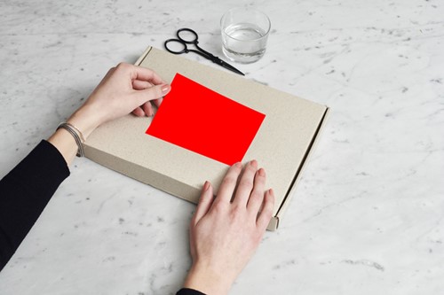 Etiket Rillprint 210x148mm fluorrood 200 etiketten-1