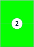 Etiket Rillprint 210x148mm fluorgroen 200 etiketten-3