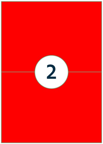 Etiket Rillprint 210x148mm fluorrood 200 etiketten-3