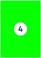 Etiket Rillprint 105x148mm fluorgroen 400 etiketten-3