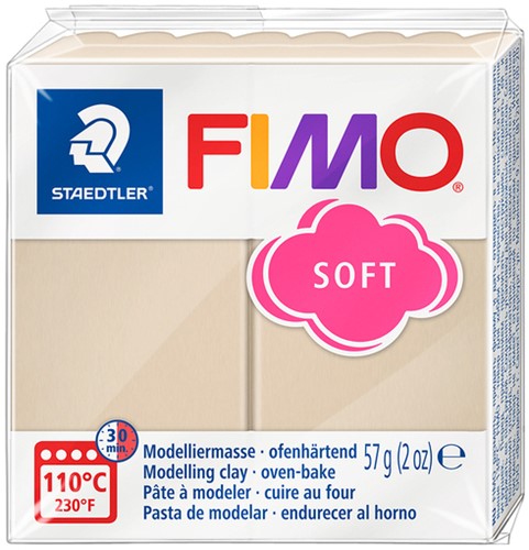 Boetseerklei Fimo soft 57 gram sahara